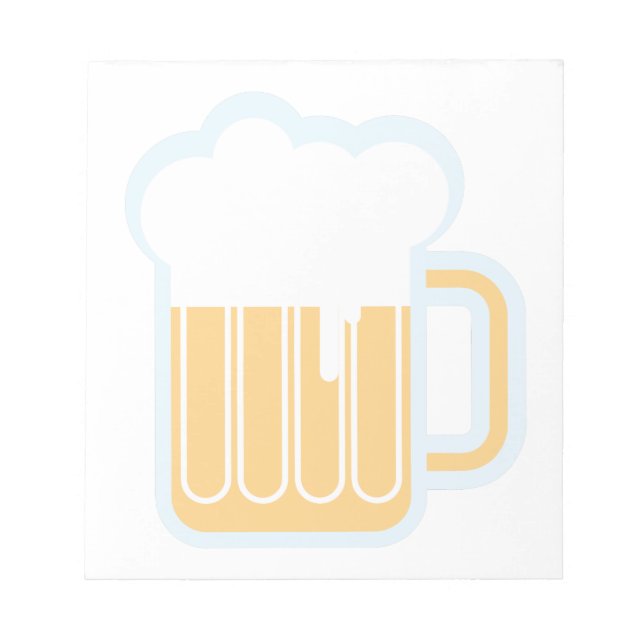 Bierkrug Notizblock (Vorderseite)
