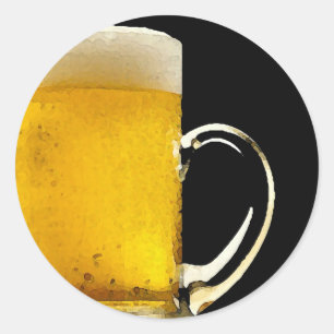 Bierkrug Runder Aufkleber