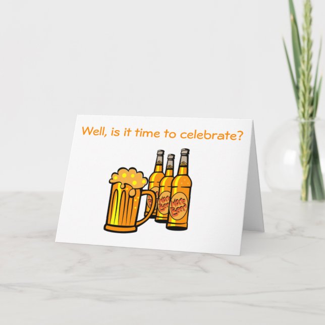BIERLIEBE FEIERFEIERN "40." GEBURTSTAG KARTE (Vorderseite)
