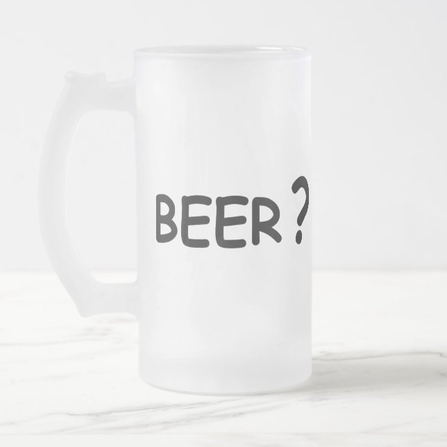 Bierliebhaber Design Mattglas Bierglas (Links)