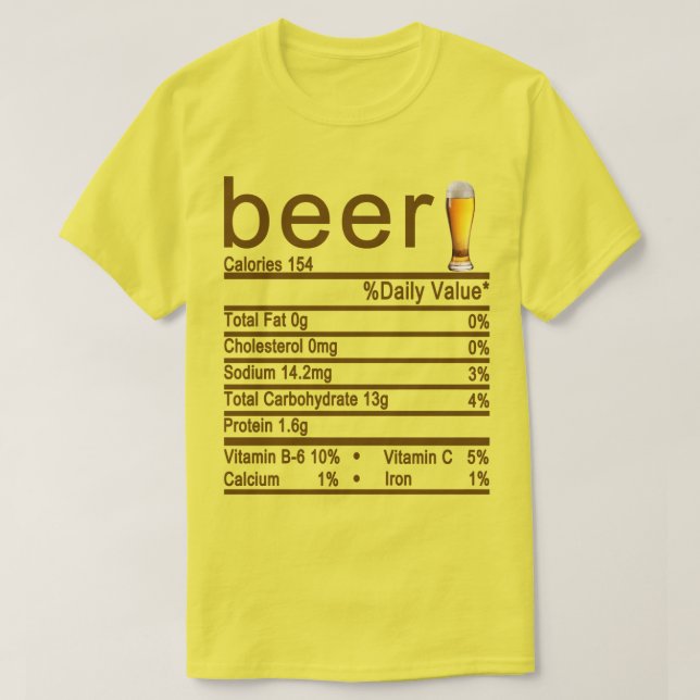 Biernahrung T-Shirt (Design vorne)