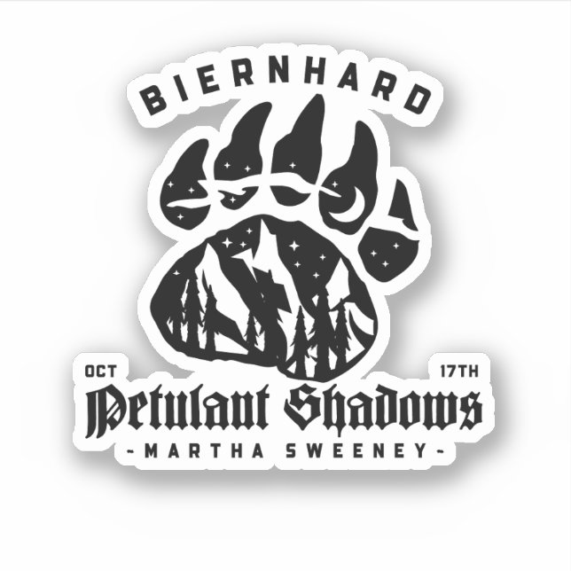 Biernhard Bears Petulant Shadows 17. Oktober Aufkleber (Vorderseite)
