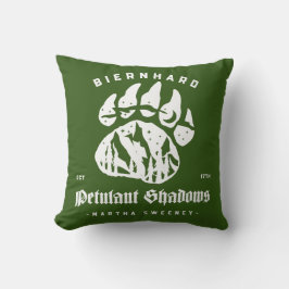 Biernhard Bears Petulant Shadows Two-Tone Kissen