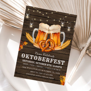 Bierparty, Oktoberfest-Party, Einladung