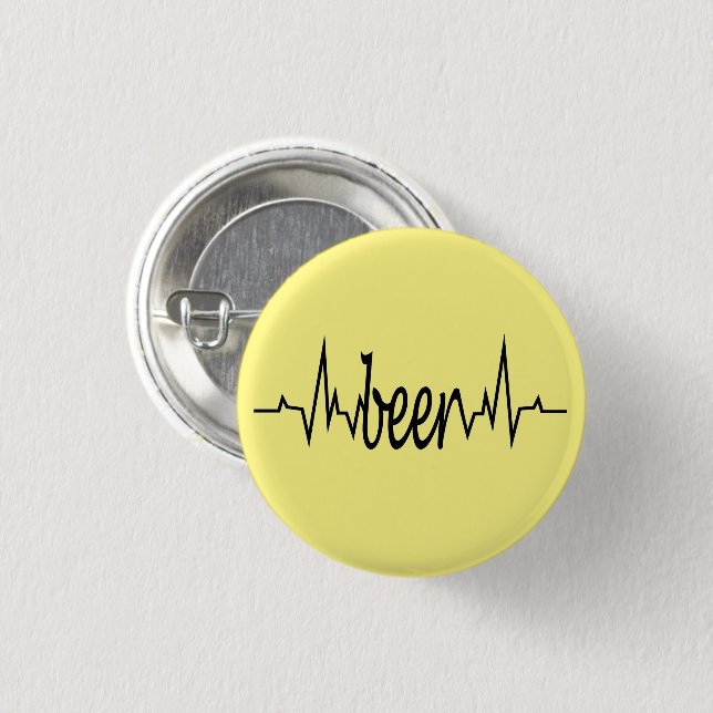 Bierparty-Zeit-Knopf Button (Vorne & Hinten)