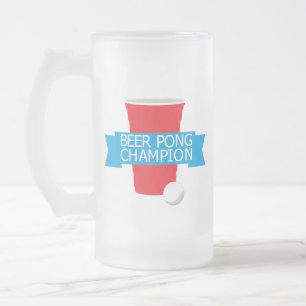Bierpong-Champion Mattglas Bierglas