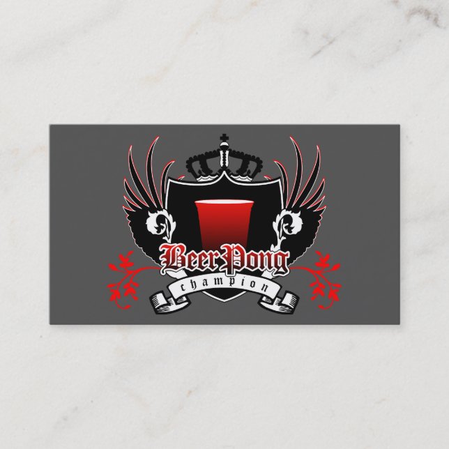 Bierpong-Meister Treuekarte (Vorderseite)