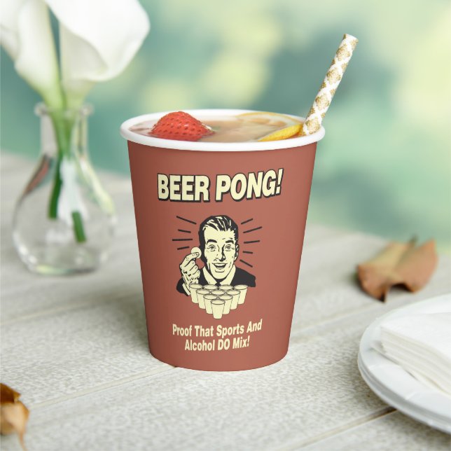 Bierpong: Proof Alcohol & Sports Mix Pappbecher (In Situ)