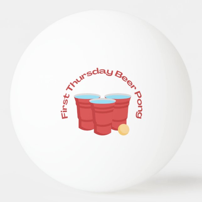 Bierpong Tischtennisball (Vorderseite)