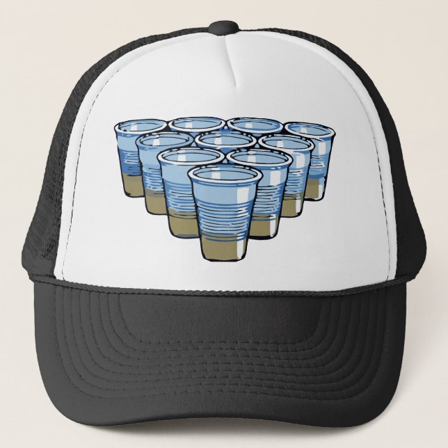 Bierpong Truckerkappe (Vorderseite)