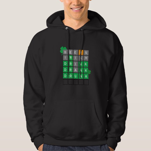 Biers Irish Drink getrunken Betrunken St Patrick's Hoodie (Vorderseite)