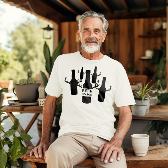 'Biersaison' Antlers Men's T - Shirt (Von Creator hochgeladen)