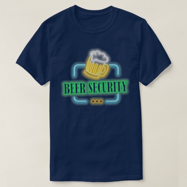 Biersicherheitsentwurf T T-Shirt (Design vorne)