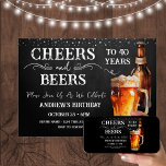 Biersorten 40. Geburtstag Rustikale Einladung<br><div class="desc">Biersorten und Biersorten zum Geburtstag. Einfach zu personalisieren. Alle Texte sind individuell einstellbar und lassen sich für Ihr eigenes Party leicht ändern. Chalkboard und rustikale Hintergrundelemente. Fun Chalkboard Wirbel und Schnörkel. Tasse von Aquarellbier. Einladungen für ihn. Bar oder Hinterhof GRILLEN Geburtstagsdesign. Jedes Alter,  ändern Sie einfach den Text.</div>