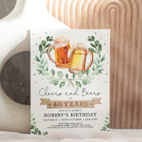 Biersorten bis 40 Jahre Erwachsener Geburtstag