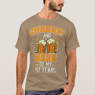 Biersorten bis 47 Jahre 47. Geburtstag T-Shirt