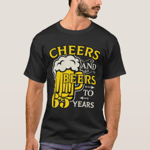 Biersorten bis 65 Jahre Vintager Geburtstag T-Shirt