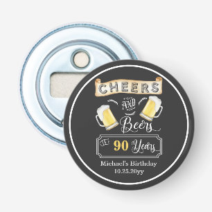 Biersorten bis 90 Jahre Geburtstag Flaschenöffner