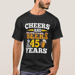 Biersorten bis zu 45 Jahre Funny 45. Geburtstag B T-Shirt