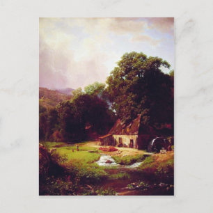 Bierstadt Albert Die alte Mühle Postkarte
