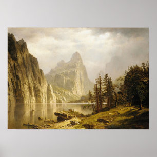 Bierstadt Albert Merced Fluss Yosemite Valley Poster