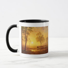 Bierstadt Albert Sunset am Berg Tasse