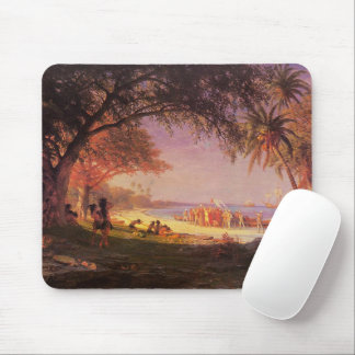 Bierstadt Albert, The Landing of Columbus Mousepad