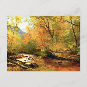 Bierstadt - Brook in Woods Postkarte