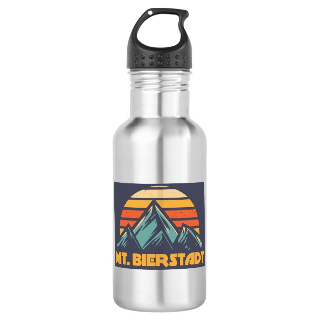 Bierstadt Colorado Retro Turquoise Edelstahlflasche (Vorderseite)