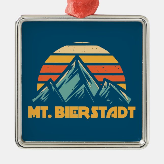 Bierstadt Colorado Retro Turquoise Ornament Aus Metall (Vorne)