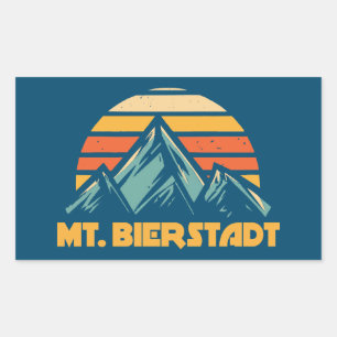 Bierstadt Colorado Retro Turquoise Rechteckiger Aufkleber