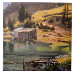 Bierstadt - Fang- und Jagdlager, Alaska Fliese