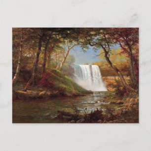 Bierstadt Minnehaha Falls Painting Postkarte