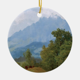 Bierstadt - Monte Pilatus, Schweiz Keramik Ornament