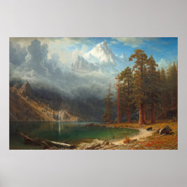 Bierstadt Mount Corcoran Painting Poster