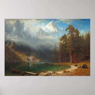 Bierstadt Mount Corcoran Painting Poster