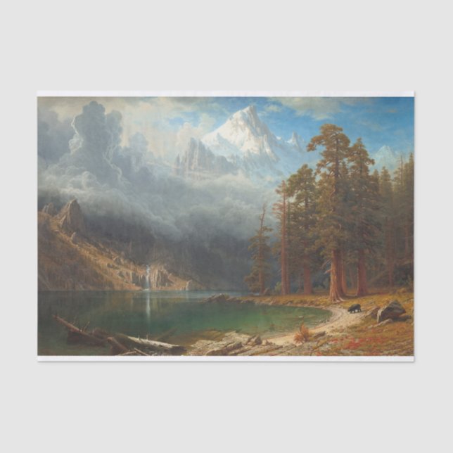 Bierstadt Mount Corcoran Painting Seidenpapier (Vorderseite)