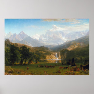 Bierstadt Rocky Mountains Landers Peak Malerei Poster