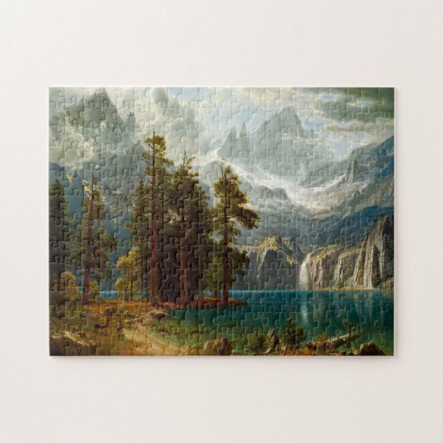Bierstadt Sierra Nevada Malerei Puzzle (Horizontal)