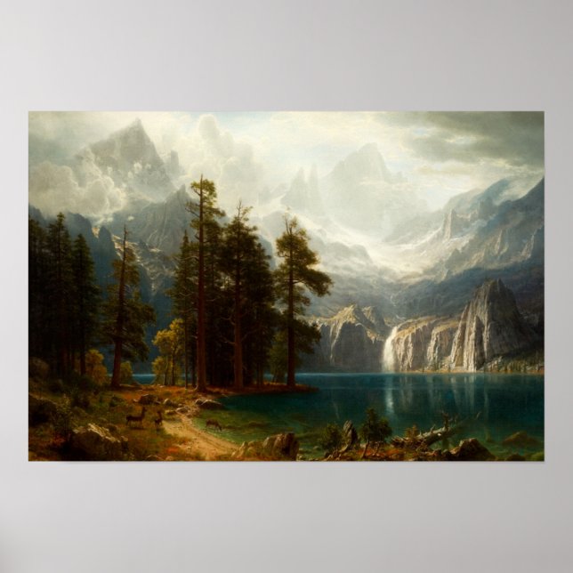 Bierstadt Sierra Nevadas Poster (Vorne)