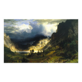 Bierstadt Sturm im Rocky Mountains Fotodruck