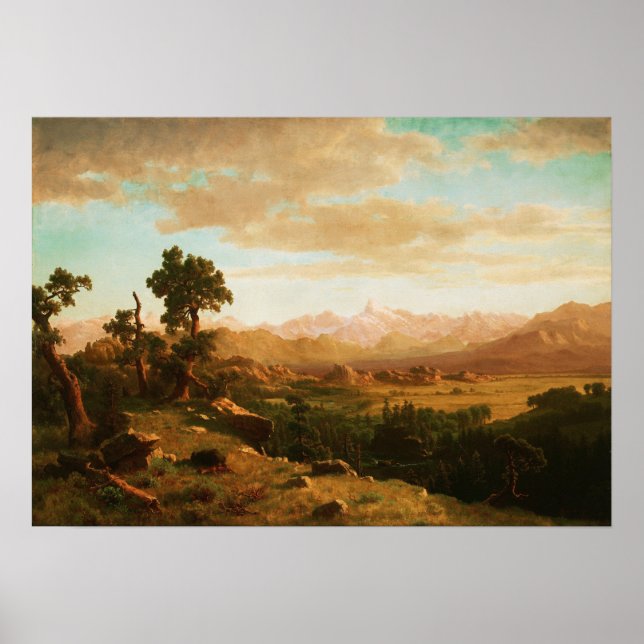 Bierstadt - Wind River Country Poster (Vorne)