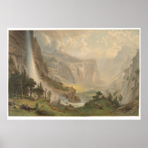 Bierstadt Yosemite Tal, Kalifornien (1884A) Poster
