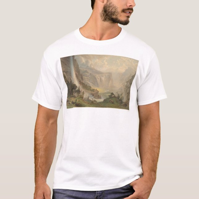 Bierstadt Yosemite Tal, Kalifornien (1884A) T-Shirt (Vorderseite)