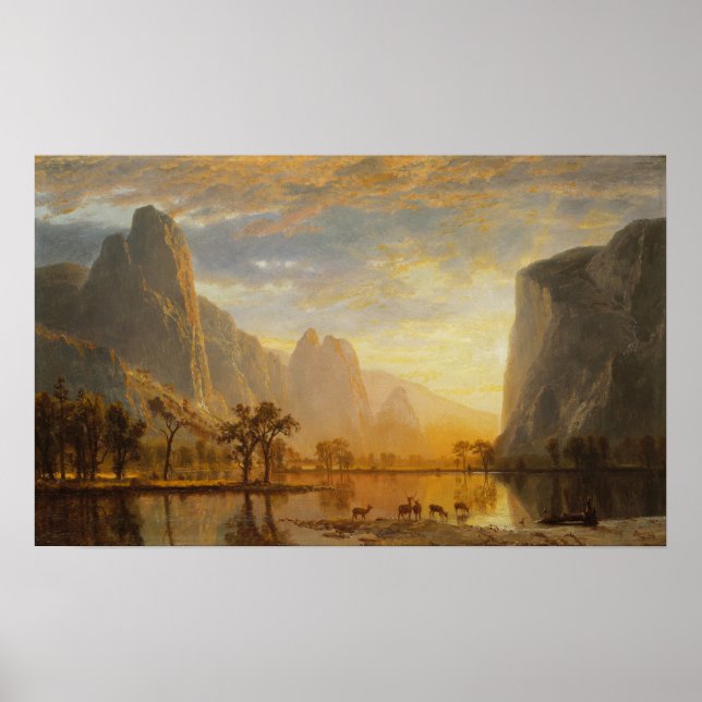 Bierstadt - Yosemittal Poster (Vorne)