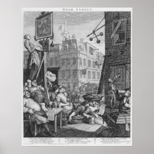 Bierstraße, 1751 poster