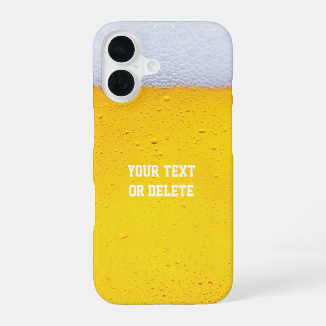 Biertextur iPhone 16 Hülle (Rückseite)