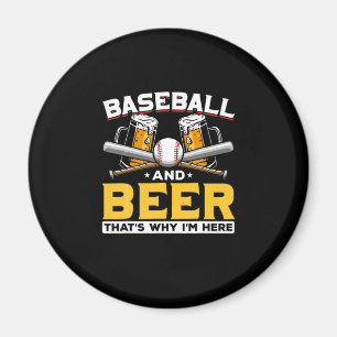 Biertrinker Baseball Bier Humor Geburtstag Magnet