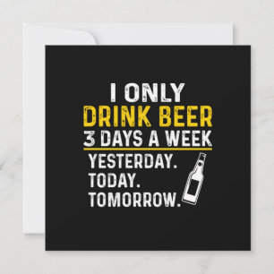 Biertrinker Ich Trinke Nur Bier Geburtstag Einladung