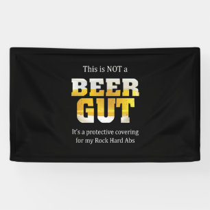 Biertrinker kein Bierbauch Geburtstag Banner